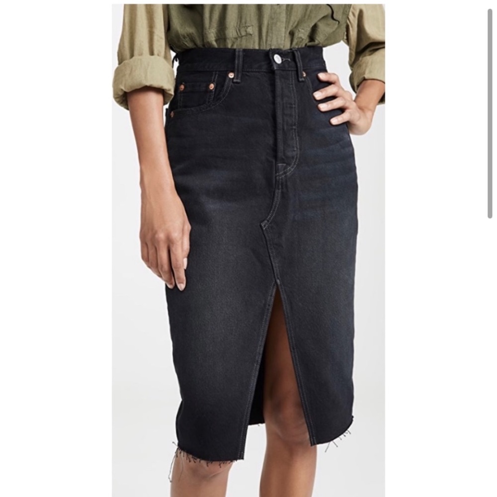 Levi’s High Rise Deconstructed Skirt
